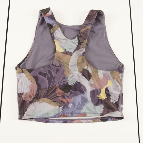 Athleta Conscious Crop Bra Vivid Stroke Purple Womens Sz XS - Picture 2 of 8